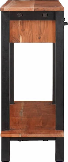 Solid Wood Console Table Coffee L110xW30xH75cm