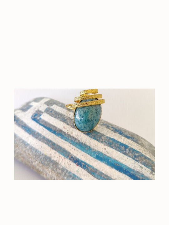 Loua Jewels Γυναικείο Δαχτυλίδι Επιχρυσωμένο