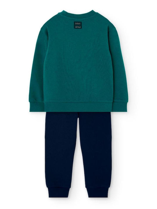 Kids Sweatpants Set Green 2pcs