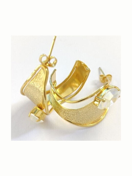 Loua Jewels Σκουλαρίκια Κρίκοι με Πέτρες
