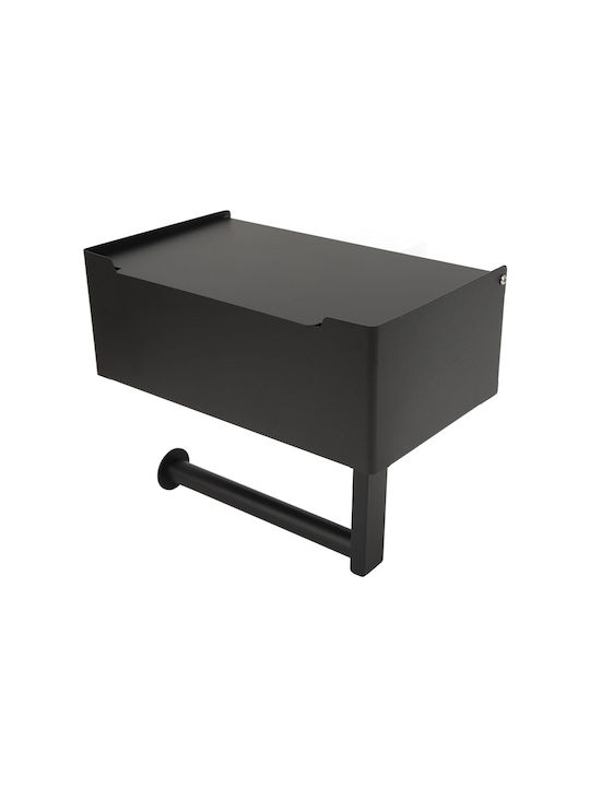 Verk Group De perete Suport de hârtie Metal Neagră