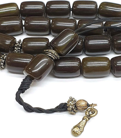 Roloi Komboloi Resin Worry Beads with 21 Beads Green 33cm