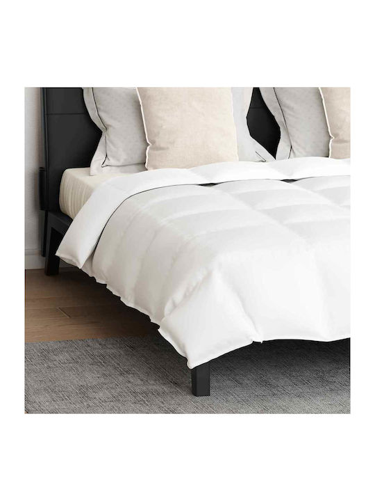 vidaXL Bettdecken-Set Großes Doppelbett 240x220cm White 3Stück
