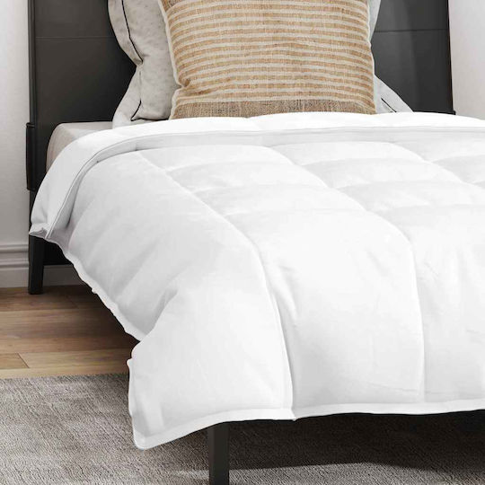 vidaXL Bettdecken-Set Einzelbett Daunen 135x220cm White 2Stück