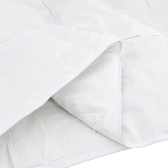 vidaXL Duvet Set Single Down 155x200cm White 2pcs