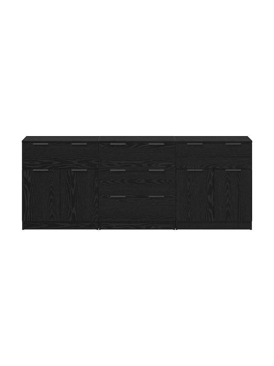 Bufet cu Sertare Black Oak 60x30x70cm