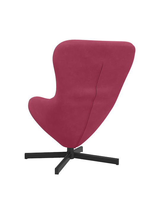 Relaxsessel Friseurwaschbecken Drehbar Samt Wine Red 63x73x90cm