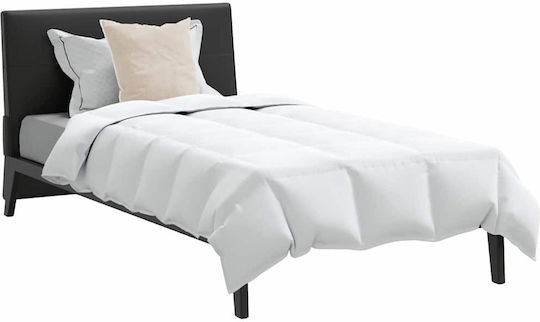 vidaXL Duvet Set Single Down 135x220cm White 2pcs