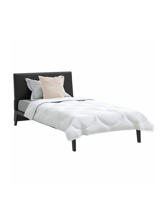 vidaXL Duvet Set Single with Microfiber Filling 135x220cm White 2pcs