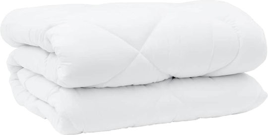 vidaXL Σετ Πάπλωμα Διπλό με Γέμιση Microfiber 200x200εκ. Λευκό 3τμχ