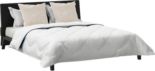 vidaXL Σετ Πάπλωμα Διπλό με Γέμιση Microfiber 200x220εκ. Λευκό 3τμχ