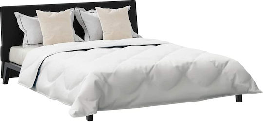 vidaXL Bettdecken-Set Doppelbett mit Microfiber-Füllung 200x220cm White 3Stück