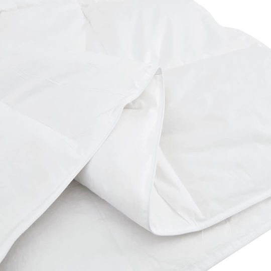 vidaXL Set Pilotă Super Dublu De Puf 220x260cm Alb 3buc