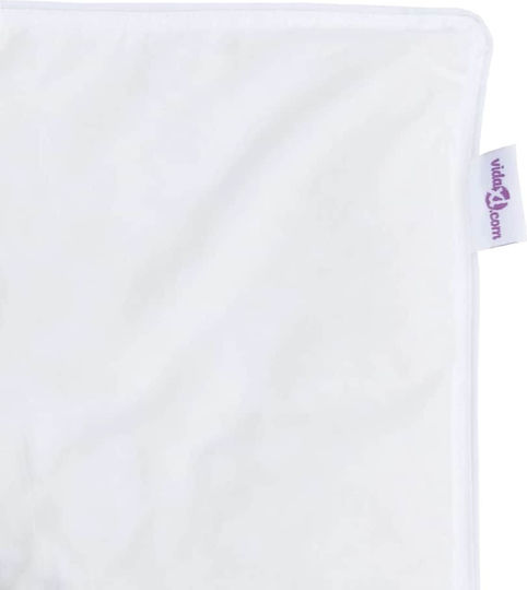 vidaXL Set Pilotă Super Dublu De Puf 220x260cm Alb 3buc
