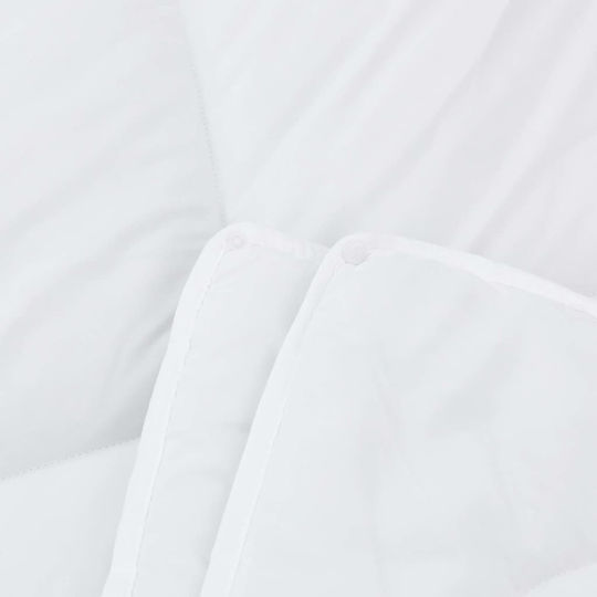 vidaXL Bettdecken-Set Einzelbett mit Microfiber-Füllung 135x220cm White 2Stück