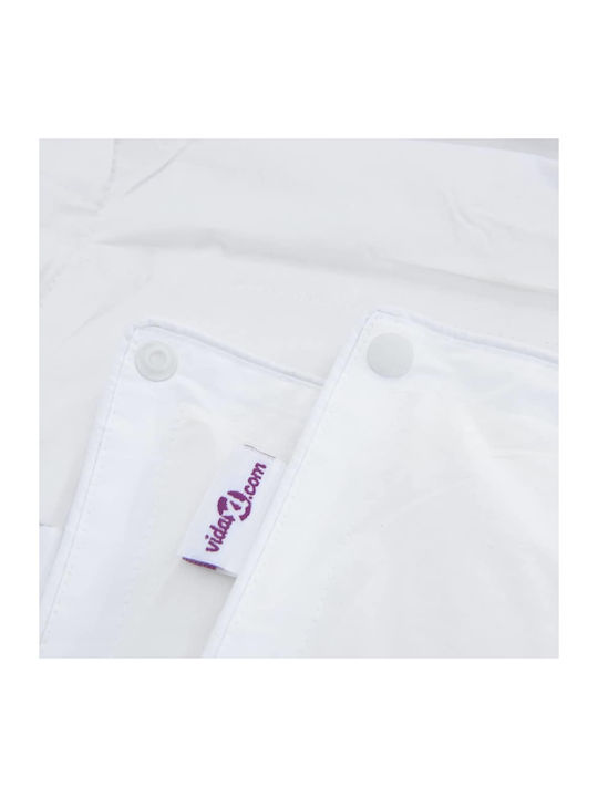 vidaXL Bettdecken-Set Einzelbett Daunen 135x200cm White 2Stück