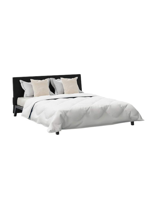 vidaXL Bettdecken-Set Doppelbett mit Microfiber-Füllung 200x220cm White 3Stück
