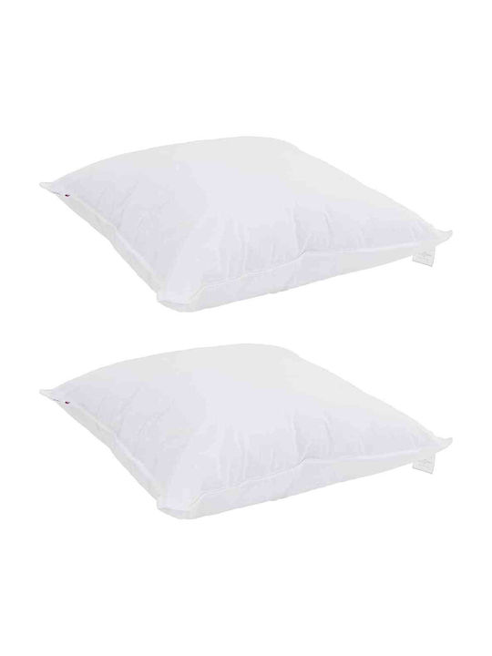 vidaXL Duvet Set Queen with Microfiber Filling 240x220cm White 3pcs
