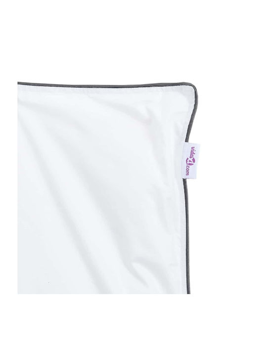 vidaXL Duvet Set Double with Microfiber Filling 200x220cm White 3pcs
