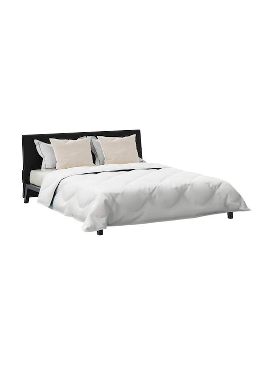 vidaXL Bettdecken-Set Großes Doppelbett mit Microfiber-Füllung 220x260cm White 3Stück