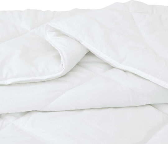 vidaXL Σετ Πάπλωμα Διπλό με Γέμιση Microfiber 200x220εκ. Λευκό 3τμχ