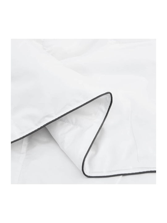 vidaXL Bettdecken-Set Doppelbett mit Microfiber-Füllung 200x240cm White 3Stück