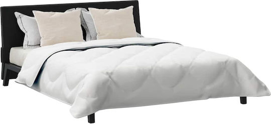 vidaXL Bettdecken-Set Großes Doppelbett mit Microfiber-Füllung 240x220cm White 3Stück