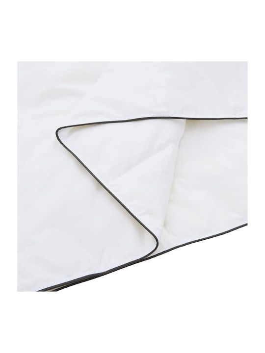 vidaXL Bettdecken-Set Doppelbett mit Microfiber-Füllung 200x220cm White 3Stück