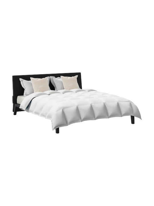 vidaXL Bettdecken-Set Großes Doppelbett mit Microfiber-Füllung 220x260cm White 3Stück