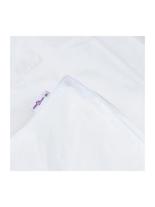 vidaXL Bettdecken-Set Doppelbett mit Microfiber-Füllung 200x200cm White 3Stück