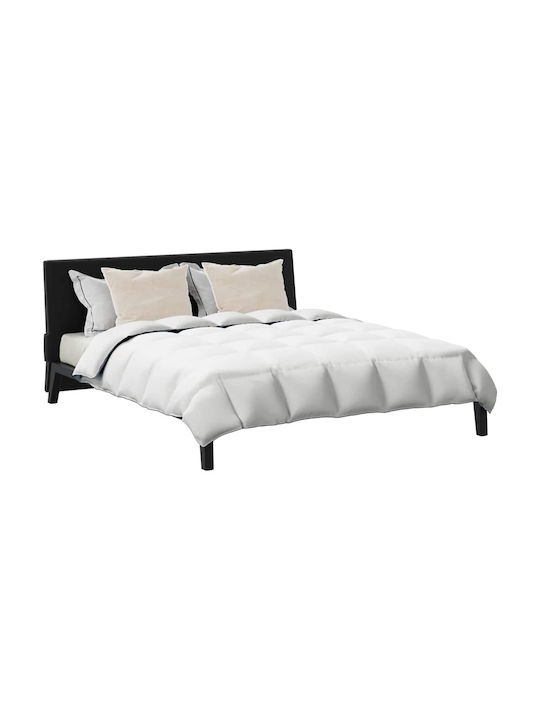 vidaXL Bettdecken-Set Großes Doppelbett mit Microfiber-Füllung 220x260cm White 3Stück