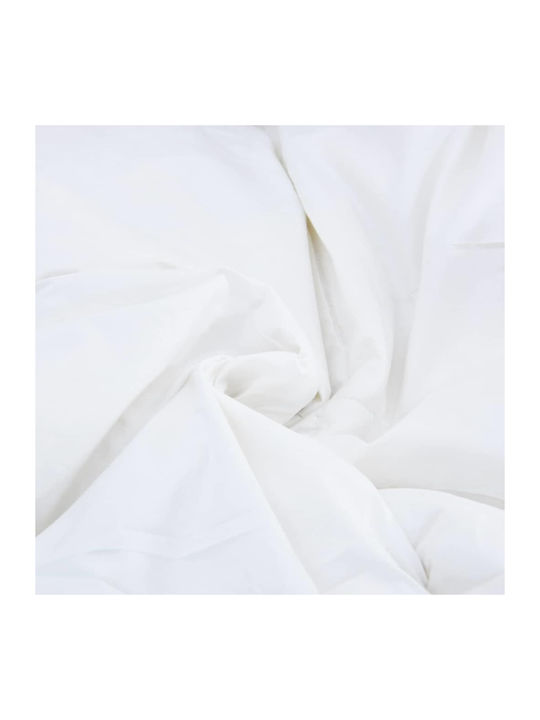 vidaXL Bettdecken-Set Doppelbett mit Microfiber-Füllung 200x220cm White 3Stück