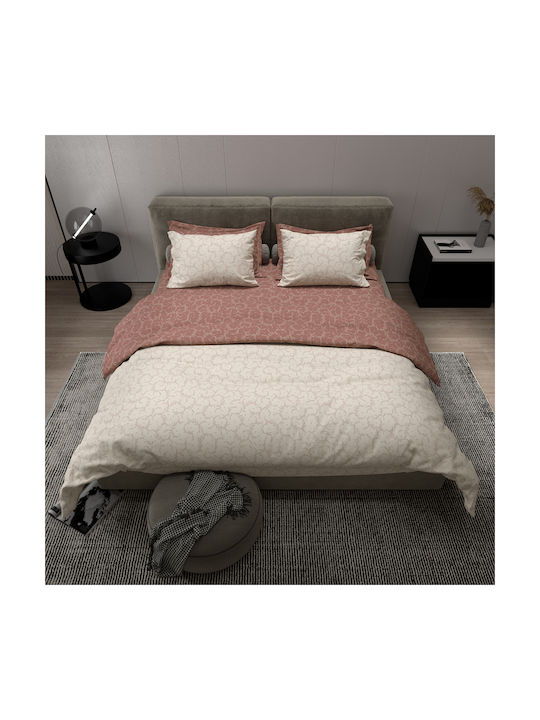 Charalambidis Textiles Salonica Pillowcase Set Red 52x72cm.