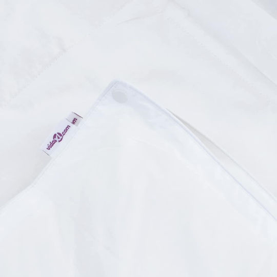 vidaXL Σετ Πάπλωμα Υπέρδιπλο με Γέμιση Microfiber 220x260εκ. Λευκό 3τμχ