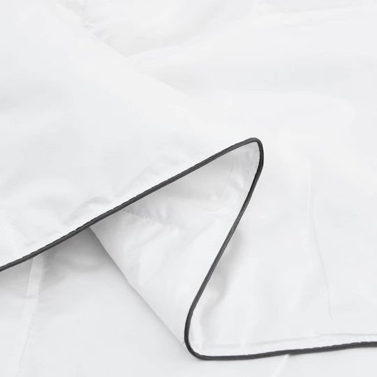 vidaXL Duvet Set Double with Microfiber Filling 200x200cm White 3pcs