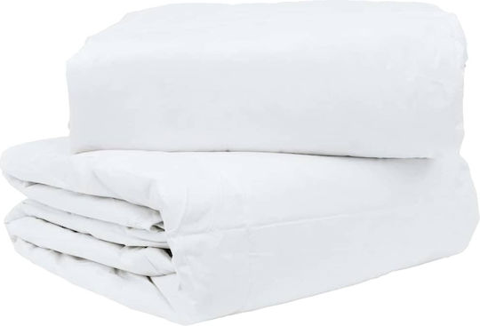 vidaXL Σετ Πάπλωμα Υπέρδιπλο με Γέμιση Microfiber 220x260εκ. Λευκό 3τμχ