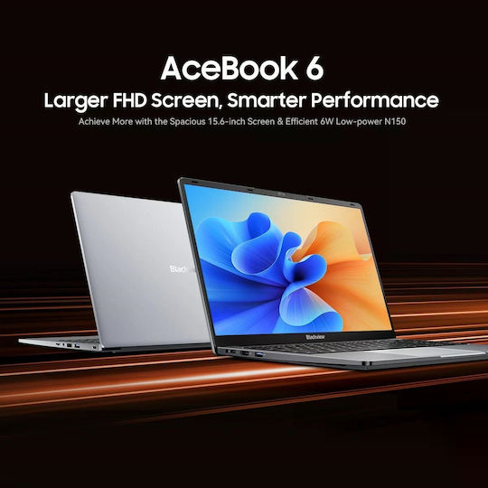 BlackView AceBook 6 15.6" IPS FHD (N-Series-N150/16GB/512GB SSD/W11 Home) (International English Keyboard)