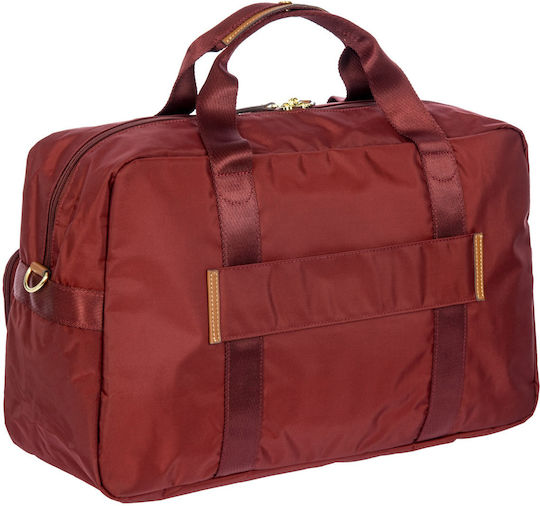 Bric's Milano Burgundy Fabric Sack Voyage M46cm
