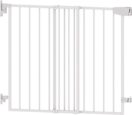 Tulano Ușa pentru Câini din Metal de Culoare Maro 108 x 70cm