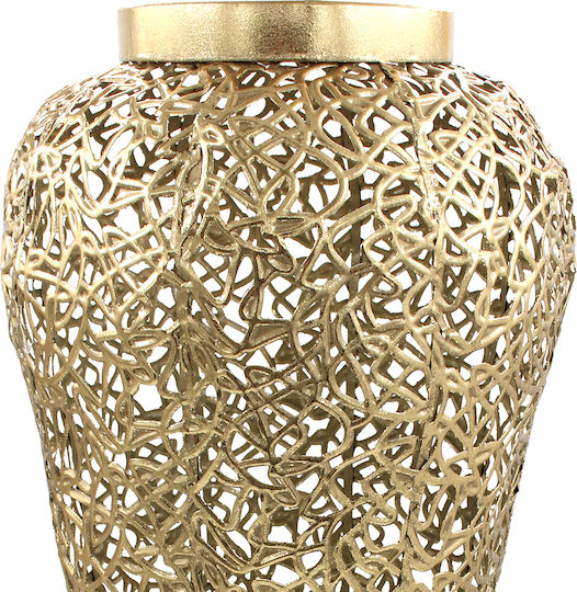 Keskor Floor Vase Metallic Gold 27x69cm