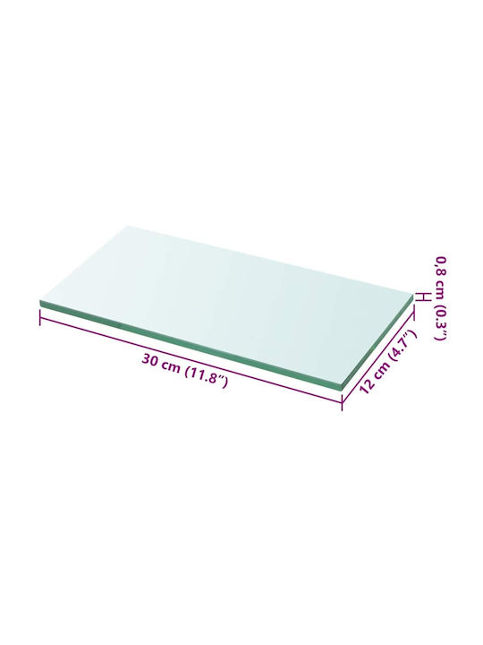 Regal Wand Transparent 30x12x0.8cm