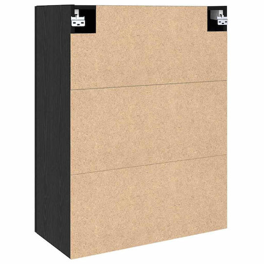 vidaXL Badezimmerschrank B69.5xT34xH90cm Schwarz