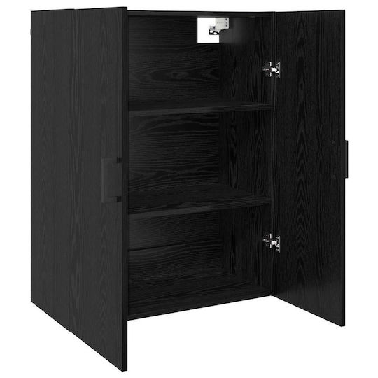 vidaXL Badezimmerschrank B69.5xT34xH90cm Schwarz