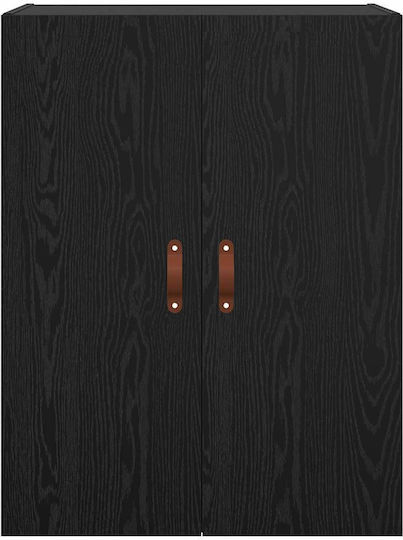 vidaXL Bathroom Cabinet L69.5xW34xH90cm Black