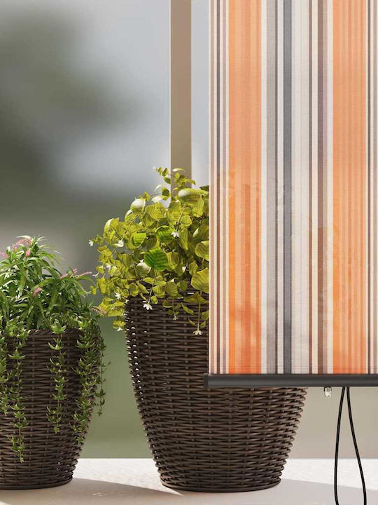 vidaXL Πλαϊνό Ρολό Σκίασης Βεράντας Κίτρινο 2.2x2.5m