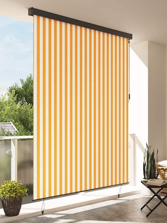 vidaXL Seitenrolloschatten Terrasse Weiß 2.2x2.5m