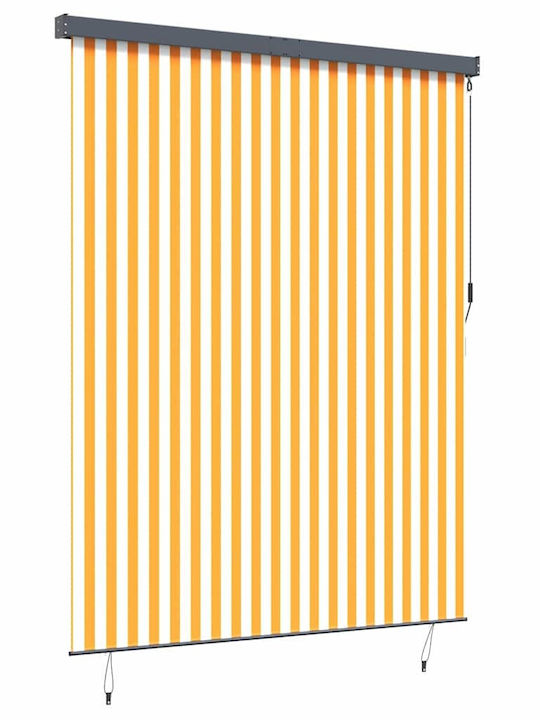 vidaXL Seitenrolloschatten Terrasse Weiß 2.2x2.5m