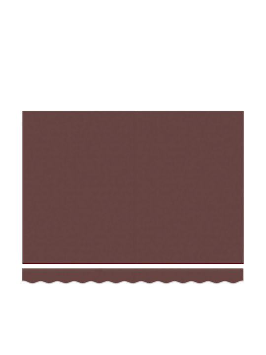 vidaXL Terrace Wall Tent Brown 3.5x2cm