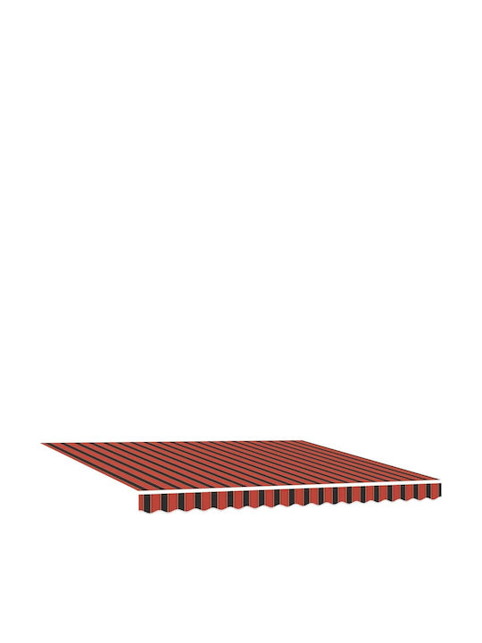 vidaXL Zelt Terrasse mit LEDs Orange 4x3m