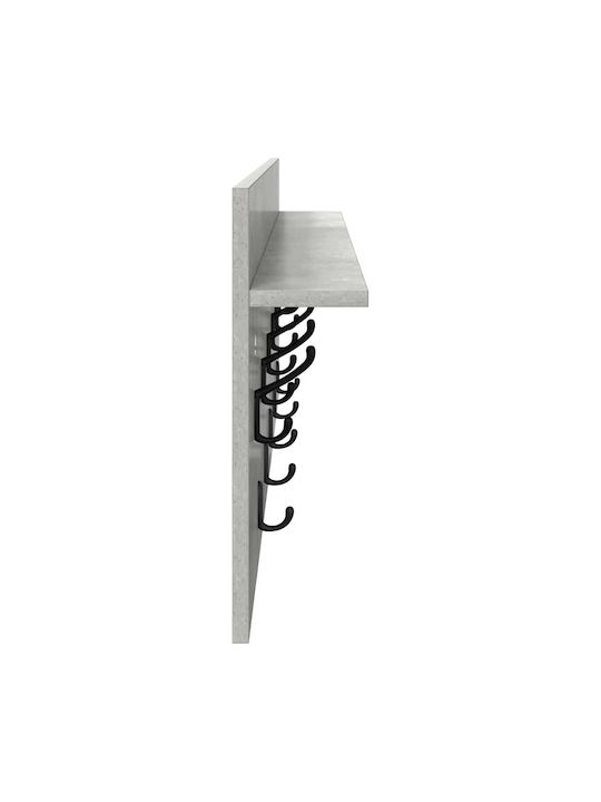 vidaXL Wooden Wall Hanger Gray 100x12x40cm 1pc
